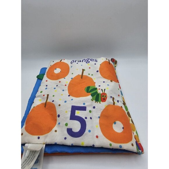 Eric Carle The Very Hungry Caterpillar Lets Count Crinkle Squeaker Teether Book - Picture 4 of 8